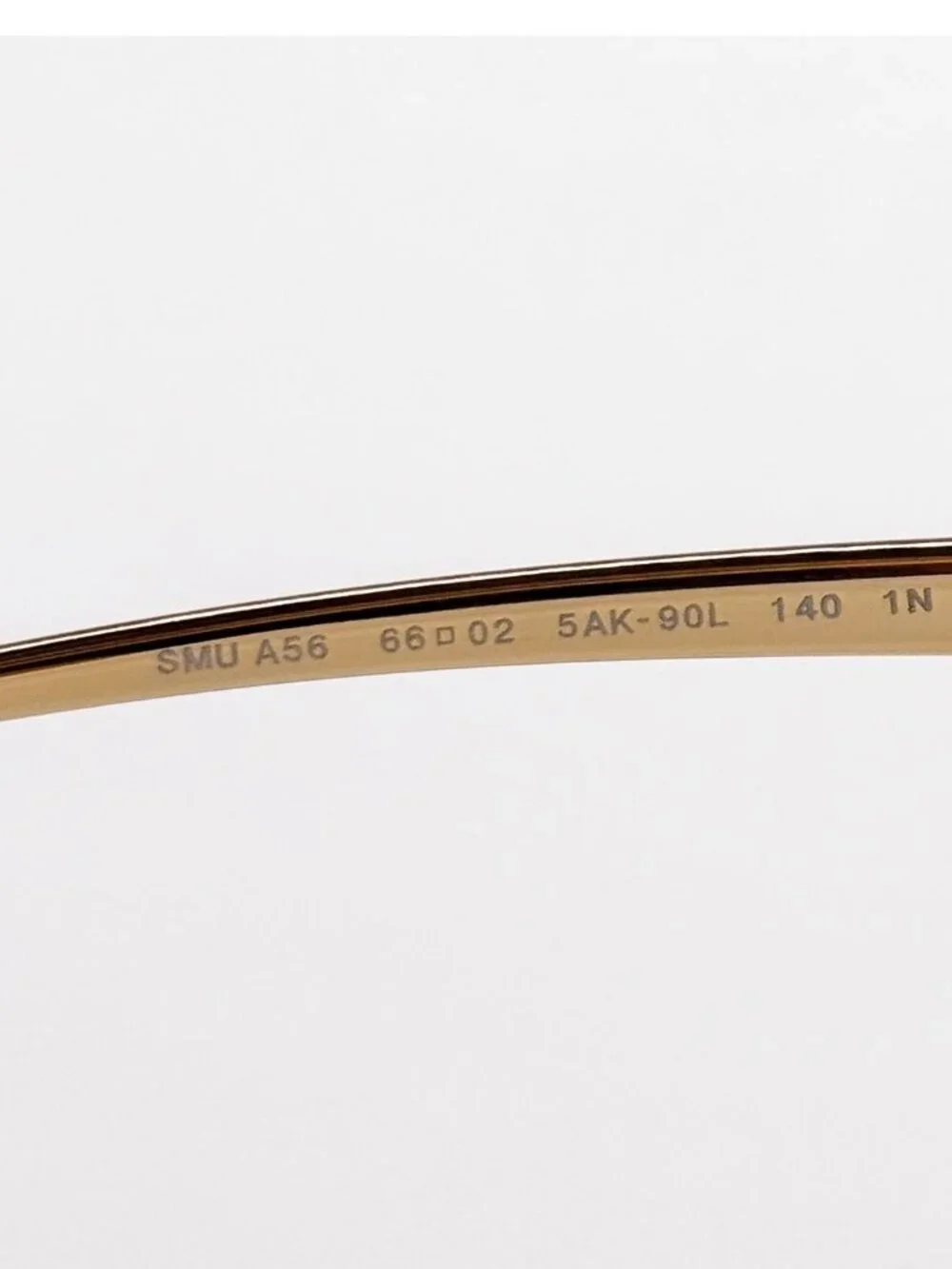 New Miu Miu MU A56S Oversized Gold Brown Sunglasses MUA56S 5AK90L
